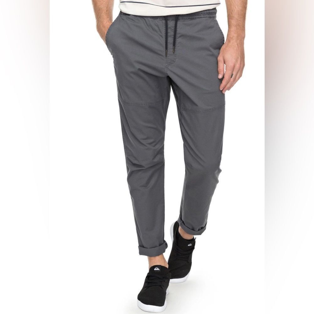 Quicksilver Foxoy Straight Tapered Pants Twill Stretch Lightweight Size Small